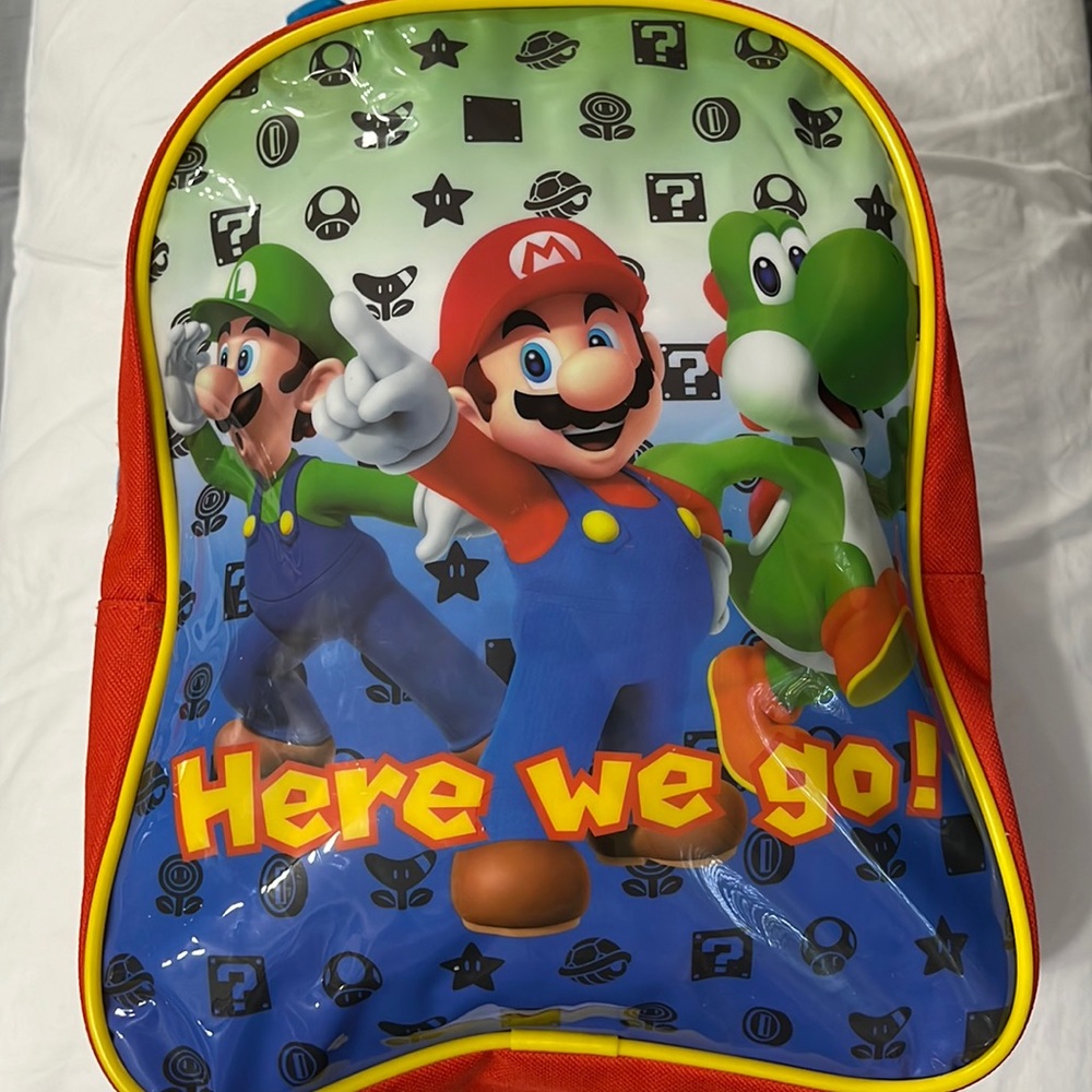 Super Mario Kids Boys Mini 11" Backpack Book Bag Toddler Mario Luigi
